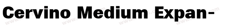 Cervino Medium Expan字体转换
